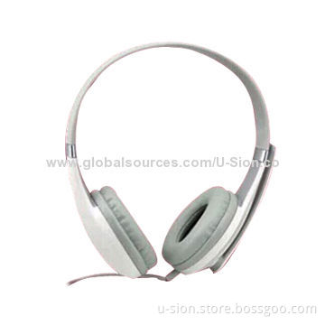 Seamless Headband Stereo Wired Headphones for iPhone, Android, Humanized Headband Design with Adjust